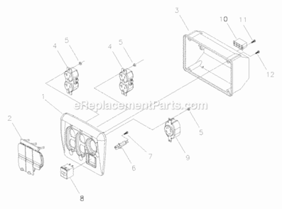 Control_Panel Diagram and Parts List for 030251-0  Briggs and Stratton Generator
